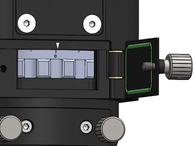 旋转式调焦精密调节
